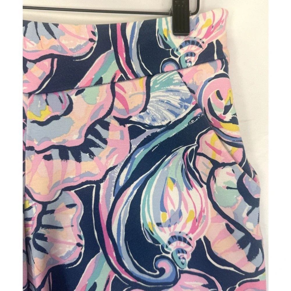 LILLY PULITZER Makenna Ponte Short Nauti Navy Size 2 Resort Beach Preppy Sirens - Picture 4 of 11
